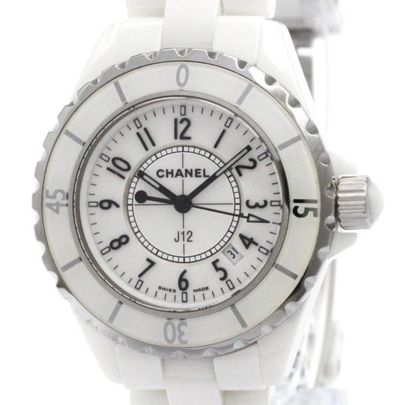 CHANEL J12 Ceramic Quartz Ladies Watch H0968 Polished - Picture 1 of 8